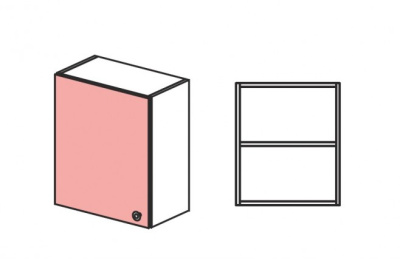 Шкаф навесной распашной Силуэт фото Шкаф навесной распашной Силуэт. Фото №2