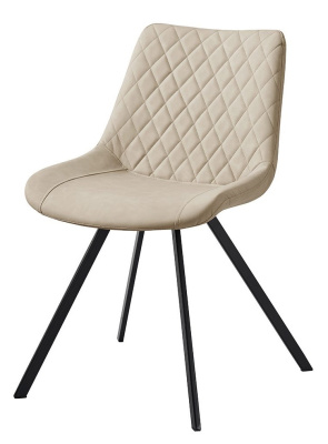 Стул C-931 белый/матовый черный. Фото №2