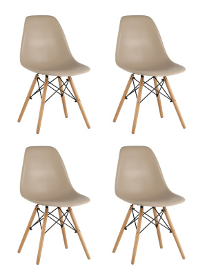 Стул DSW бежево-серый x4 фото Стул DSW бежево-серый x4. Фото №2