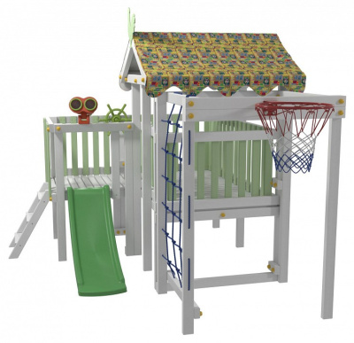 Комплекс игровой ДК10Б, бирюзовый, серый фото Комплекс игровой ДК10Б, бирюзовый, серый. Фото №3