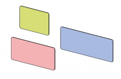 Панель настенная для кроватей Силуэт 1000. Фото №2