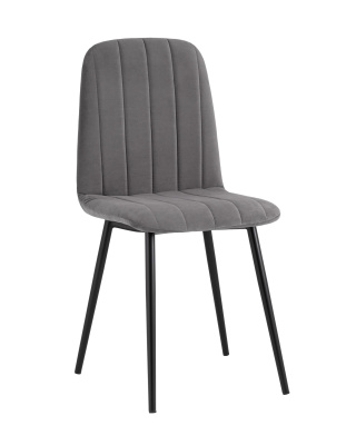 Стул Easy велюр темно-серый. Фото