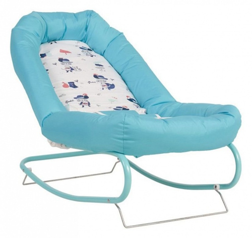 Шезлонг детский Polini kids Коты, голубой фото Шезлонг детский Polini kids Коты, голубой. Фото №9