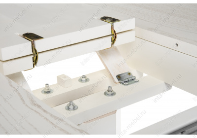 Стол деревянный Павия 130 молочный с золотой патиной фото Стол деревянный Павия 130 молочный с золотой патиной. Фото №5