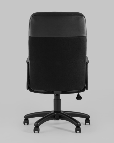 Кресло офисное Чарли экокожа ткань черный фото Кресло офисное Чарли экокожа ткань черный. Фото №6