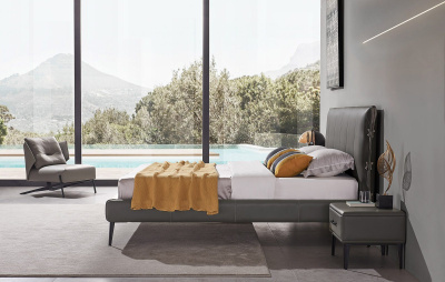 Кровать 1727 графит. Фото