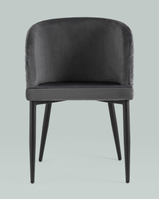 Стул Оскар велюр серый. Фото