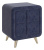 Тумба прикроватная Софи 2, (480х370х580) синий (велюр). Фото №1