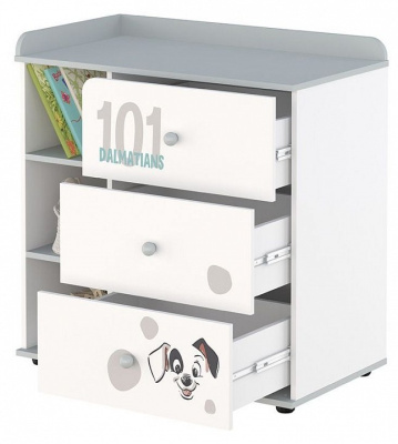 Комод Polini Kids Disney Baby 5090, белый. Фото №3
