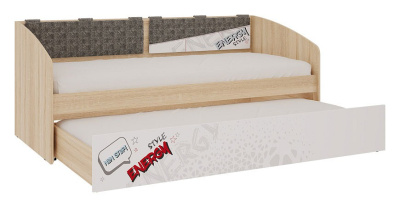 Кровать, Энерджи Софа дуб сонома/белый. Фото