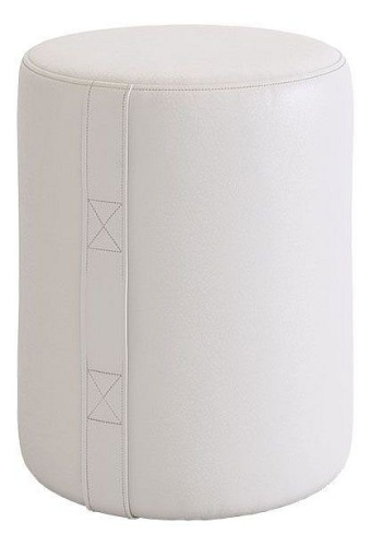 Пуф Рони, (350х350х460) белый (экокожа). Фото №1
