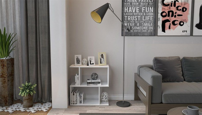 Стеллаж Polini Home Smart, белый фото Стеллаж Polini Home Smart, белый. Фото №5