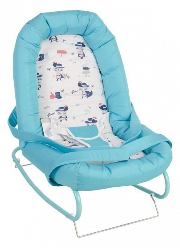 Шезлонг детский Polini kids Коты, голубой фото Шезлонг детский Polini kids Коты, голубой. Фото №6