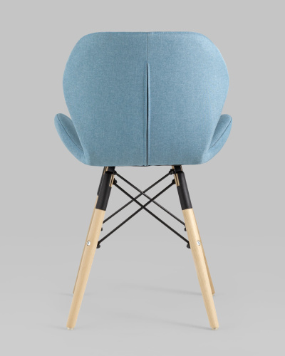 Стул Бон рогожка голубой. Фото №6