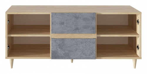 Киото СТЛ.339.03 Тумба под ТV Дуб небраска/Бетон тёмный. Фото №2