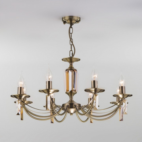 Подвесная люстра Eurosvet Volare 60087/8 античная бронза. Фото №2