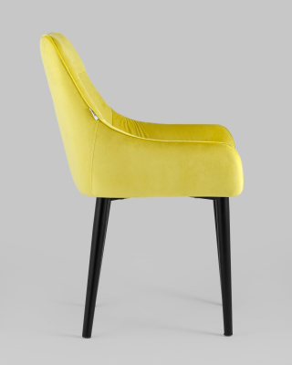Стул Джоан велюр жёлтый фото Стул Джоан велюр жёлтый. Фото №4