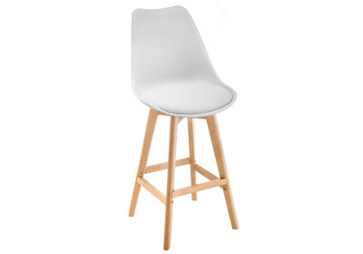 Барный стул Burbon белый. Фото