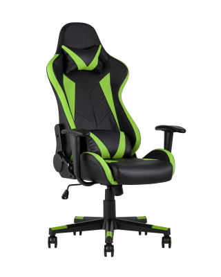 Кресло игровое TopChairs Gallardo зеленое фото Кресло игровое TopChairs Gallardo зеленое. Фото №2