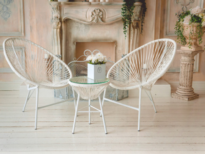 Комплект садовый  "Акапулько", цвет: белый. Фото №4