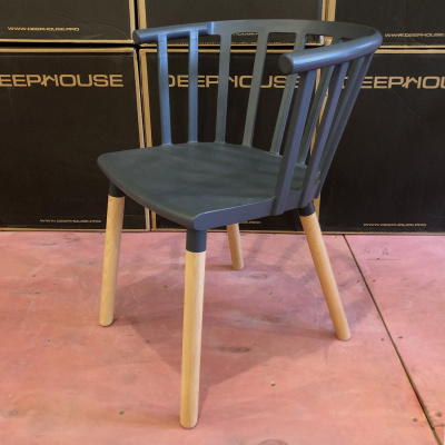 Стул Сен-Тропе черно-серый фото Стул Сен-Тропе черно-серый. Фото №3