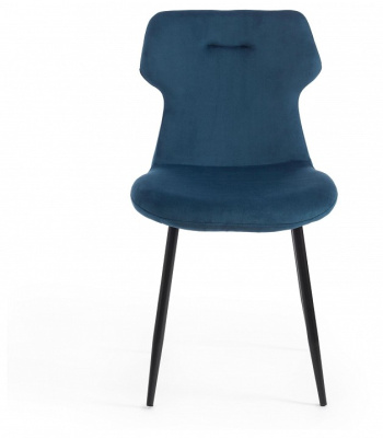 Стул Secret De Maison ROBOCOP (mod. DC0128) вельвет/металл, 57 х 46 х 85 см , синий (HLR 63)/черный   (поставляется по 4 шт) фото Стул Secret De Maison ROBOCOP (mod. DC0128) вельвет/металл, 57 х 46 х 85 см , синий (HLR 63)/черный   (поставляется по 4 шт). Фото