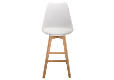 Барный стул Burbon белый. Фото