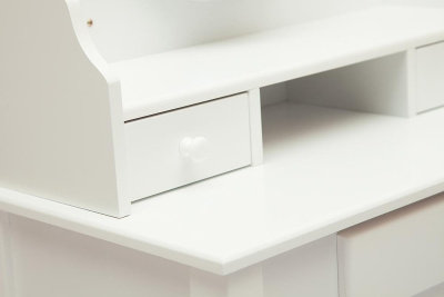 Туалетный столик с пуфом NY-V3024 Белый фото Туалетный столик с пуфом NY-V3024 Белый. Фото №2