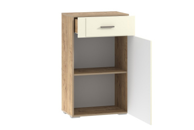 Тумба для обуви Livorno НМ 040.65 (фасад правый), Софт Панакота, Дуб Бунратти. Фото №2