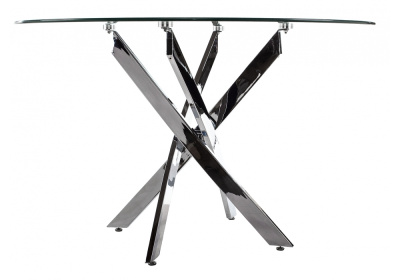 Стол стеклянный Komo 110 Chrome. Фото