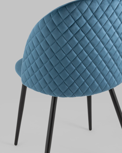 Стул Lilly велюр сине-зеленый. Фото №8