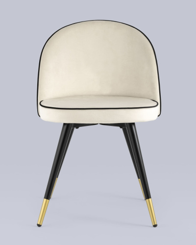 Стул Gabi LUX велюр бежевый. Фото №5