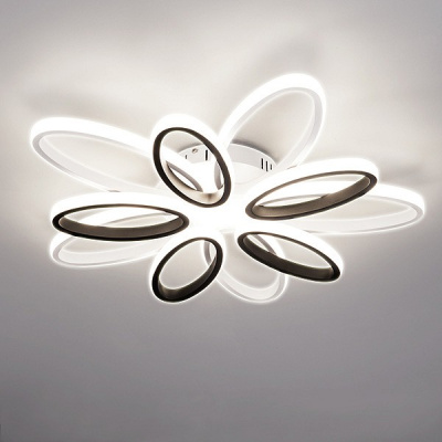 Потолочная люстра Eurosvet Blade 90137/10 белый/чёрный 110W фото Потолочная люстра Eurosvet Blade 90137/10 белый/чёрный 110W. Фото №2