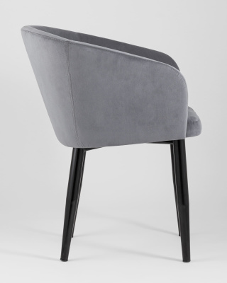 Кресло Ральф велюр серый. Фото №4