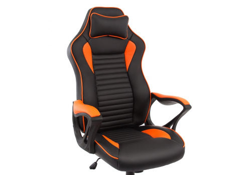 Компьютерное кресло Leon черное / оранжевое. Фото №6